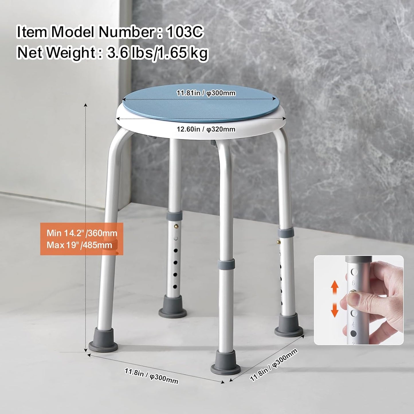 0072 Vonios kambario kėdė