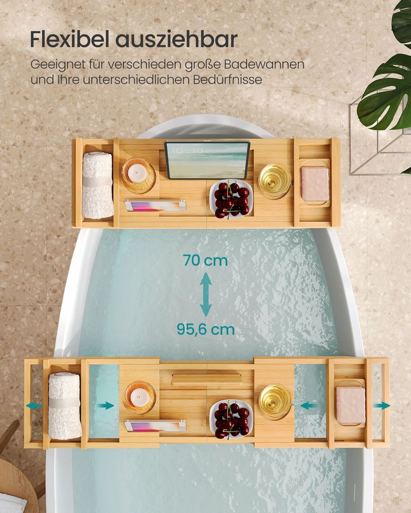 037 Bambukinis vonios padėklas