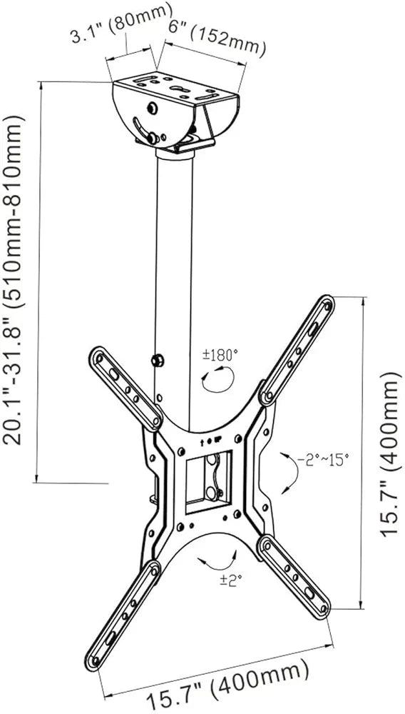 066 Lubinis TV laikiklis